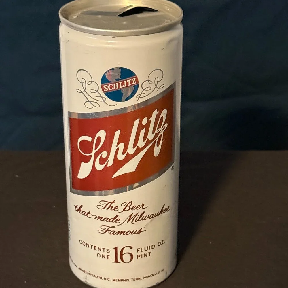 Schlitz 16-ounce Vintage beer can